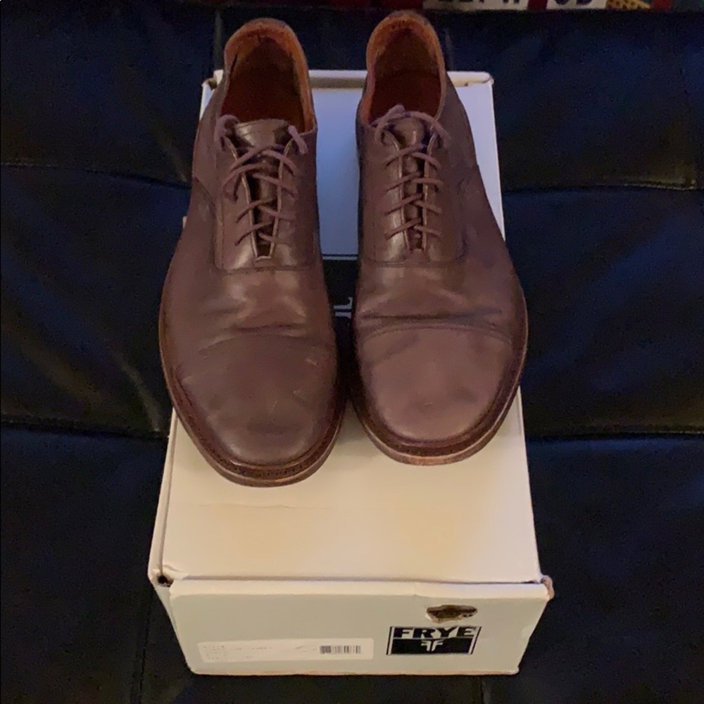 Frye Paul Bal Oxford Cognac Color
